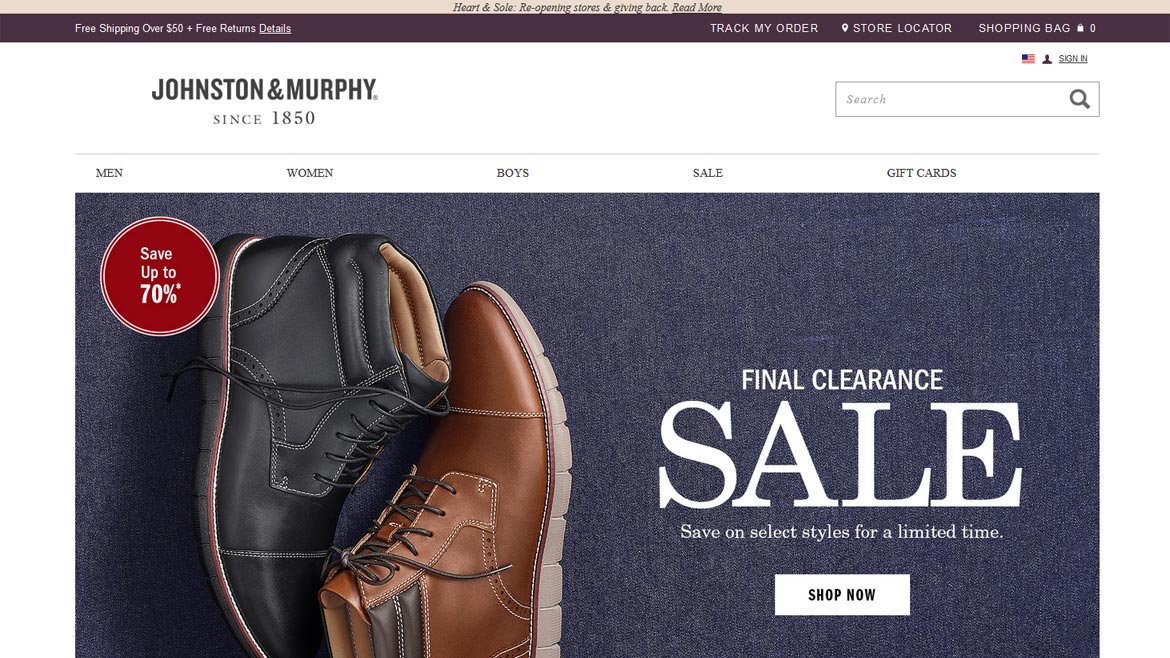 Mission, Vision, Values, Johnston & Murphy